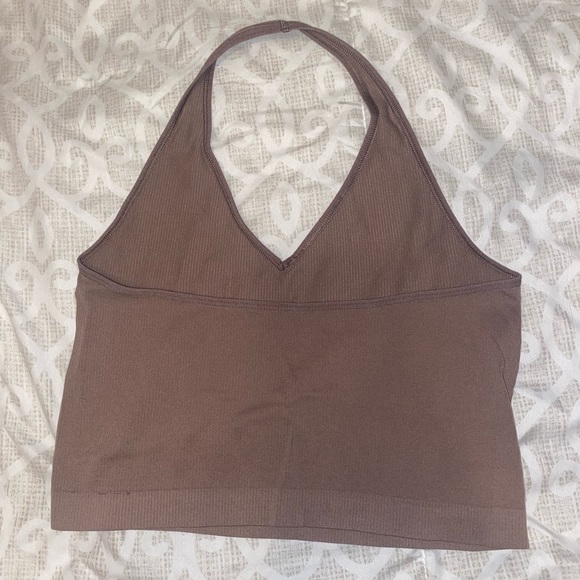 Brown halter tank top medium - Picture 2 of 3